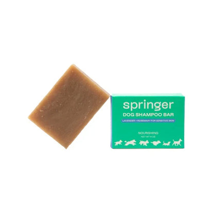 Springer Nourishing Dog Shampoo Bar with lavender and rosemary for sensitive skin