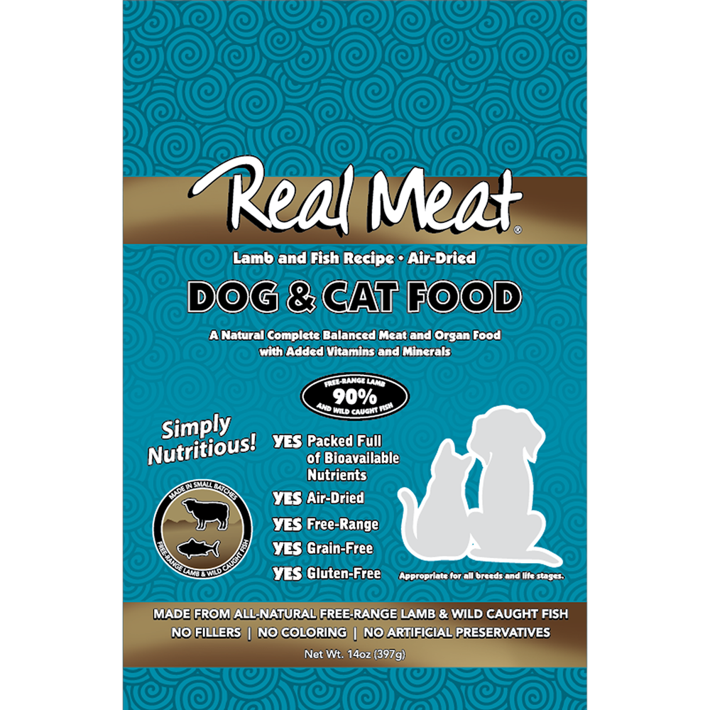 Real Meat Small Dog & Cat Lamb & Fish 14oz