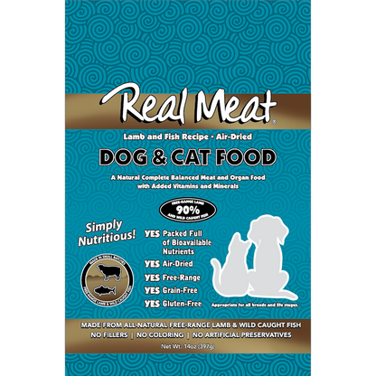 Real Meat Small Dog & Cat Lamb & Fish 14oz