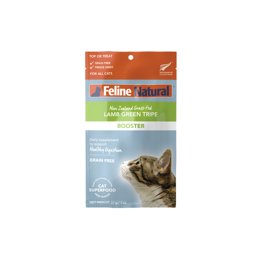 Feline Natural Lamb Green Tripe Freeze Dried Booster for Cats