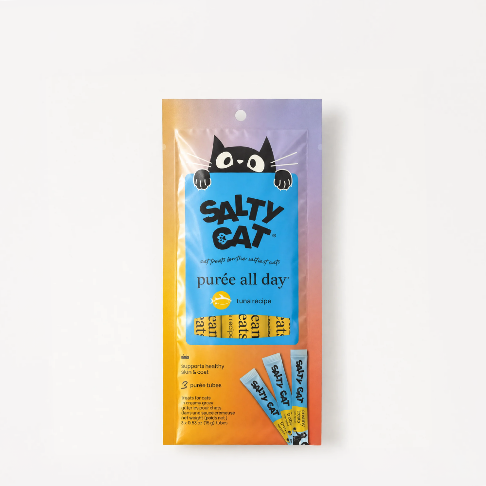 Salty Cat Purée All Day Tuna Tube Treats 3-Pack
