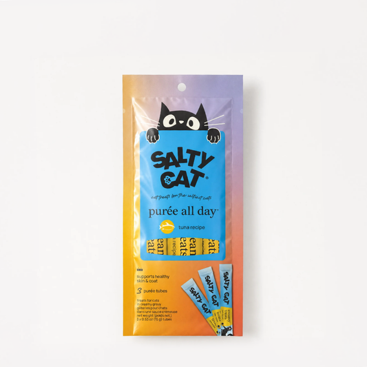 Salty Cat Purée All Day Tuna Tube Treats 3-Pack