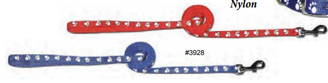 Reflective Paw Print Lead