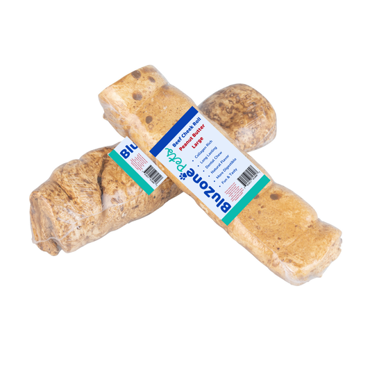 Beef Cheek Roll Large Peanut Butter 12ct