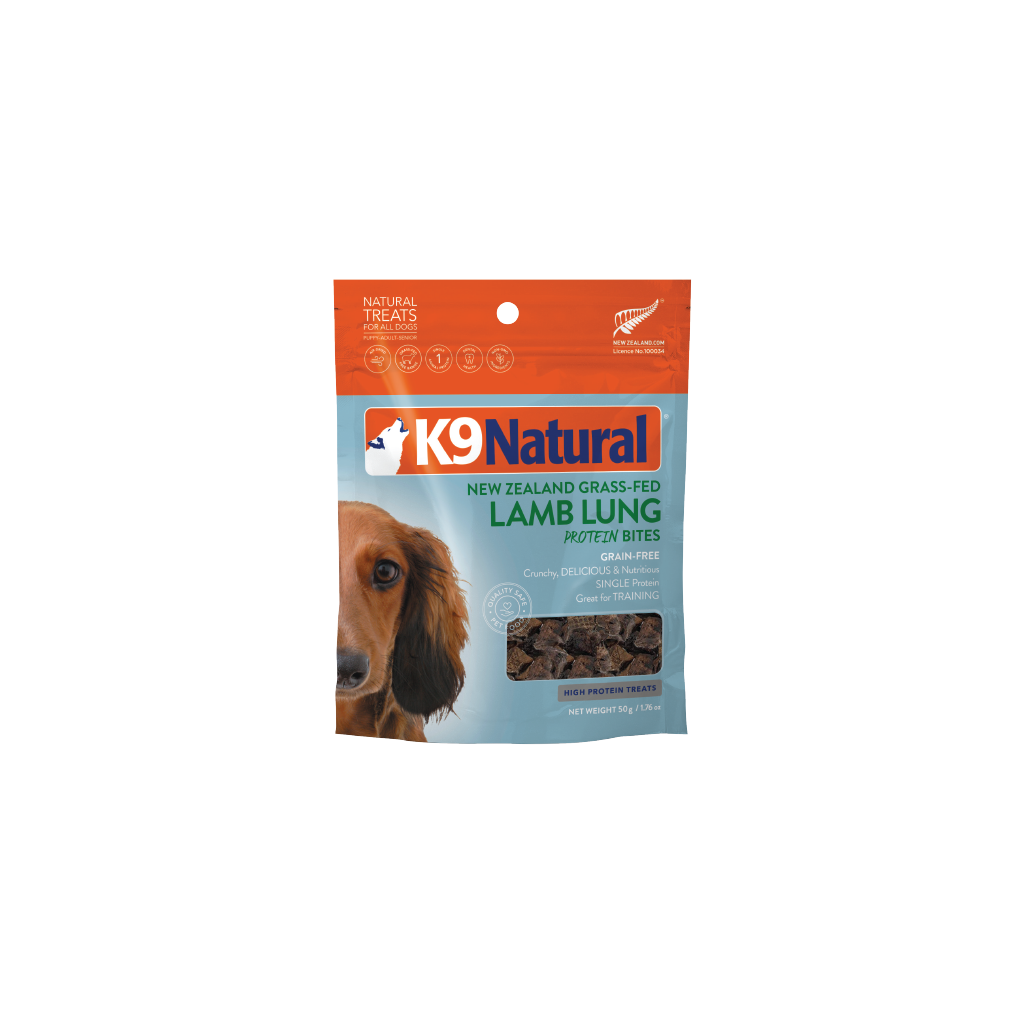 K9 Natural Lamb Lung Protein Bites Dog Treats