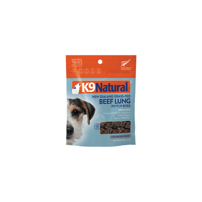 K9 Natural Beef Lung Protein Bites Dog Treats