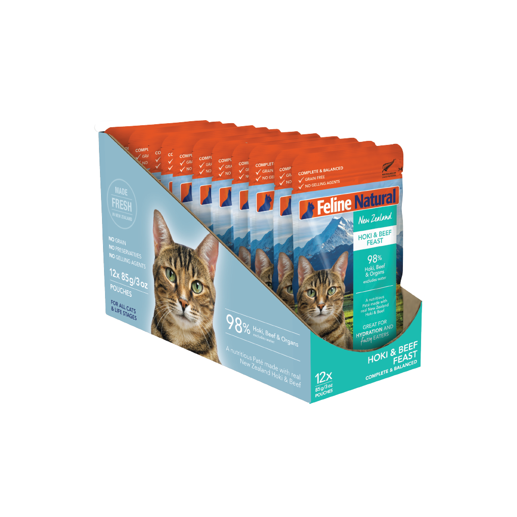 Feline Natural Hoki & Beef Feast Pouch Cat Food