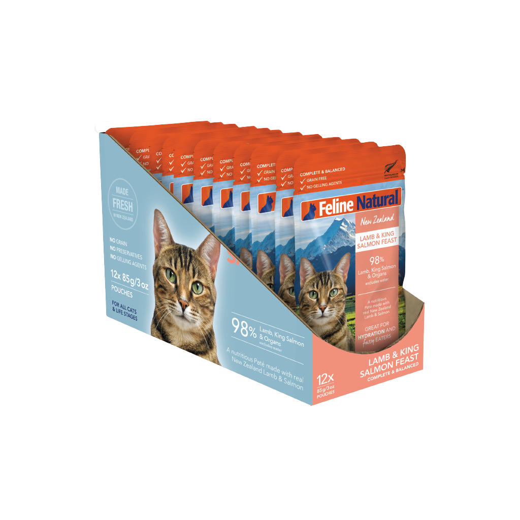 Feline Natural Lamb & Salmon Feast Pouch Cat Food