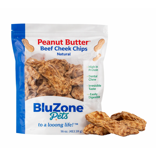 Beef Cheek Chips Peanut Butter 12ct