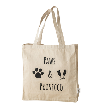 Paws and Prosecco Tote Bag