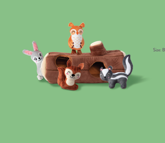 BRANCH OUT HIDE & SEEK PLUSH DOG TOY Case of 4