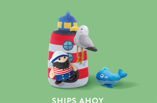 SHIPS AHOY HIDE & SEEK DOG TOY Case of 4