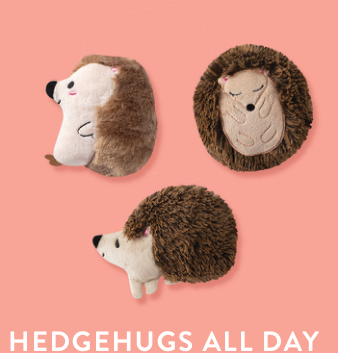HEDGEHOGS-3PCS SMALL DOG TOY SET Case of 4