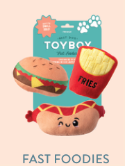 FAST FOODS 3PCS SMALL DOG TOY SET Case of 4