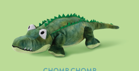 CROC-A-GATOR-PLUSH DOG TOY Case of 4
