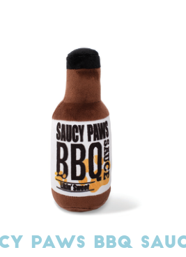 SAUCY PAWS BBQ SAUCE PLUSH DOG TOY Case of 4