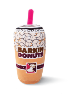 BARKIN DONUT ICED CFFEE PLSH DOGTOY Case of 4