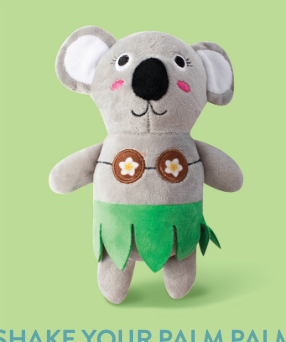 SHAKE YOUR PALM PALMS PLUSH DOG TOY Case of 4