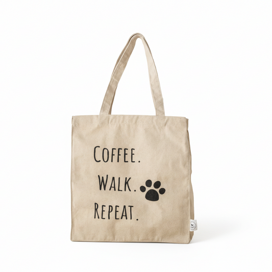 Coffe Walk Repeat Tote Bag - Park Life Designs
