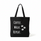 Coffee Walk Repeat Tote Bag