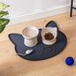 Oscar Silicone Cat Placemat - Navy Blue