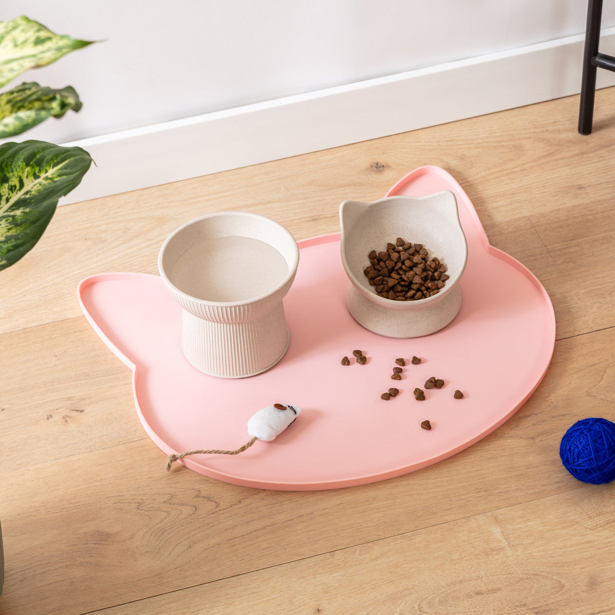 Oscar Silicone Cat Placemat - Blush Pink