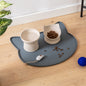 Oscar Silicone Cat Placemat - Dark Grey