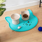 Oscar Silicone Cat Placemat - Blue