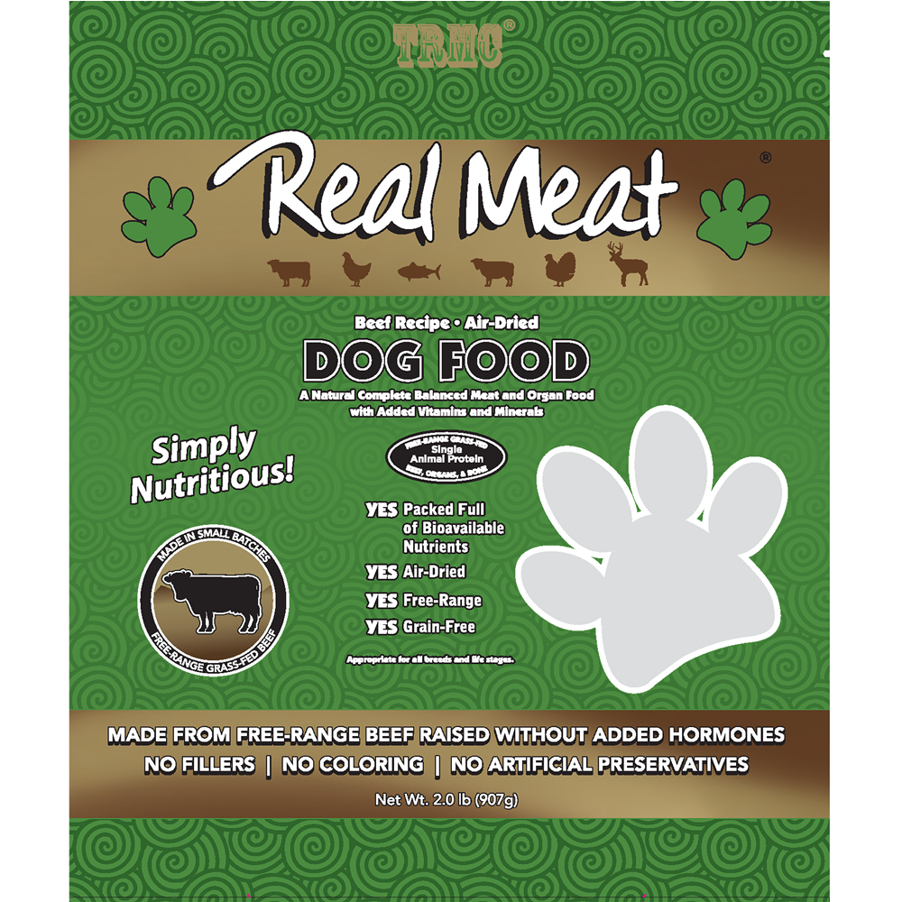 Real Meat Air Dried Beef with Mussels Dog Food 2lb