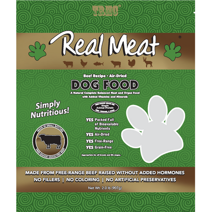 Real Meat Air Dried Beef with Salmon Dog Food 2lb