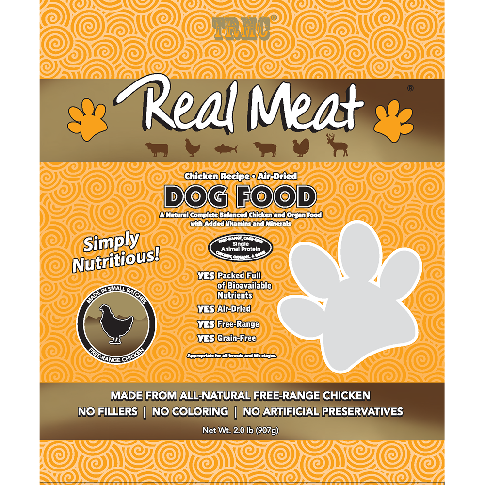 Real Meat Air Dried Chicken with Salmon Dog Food 2lb