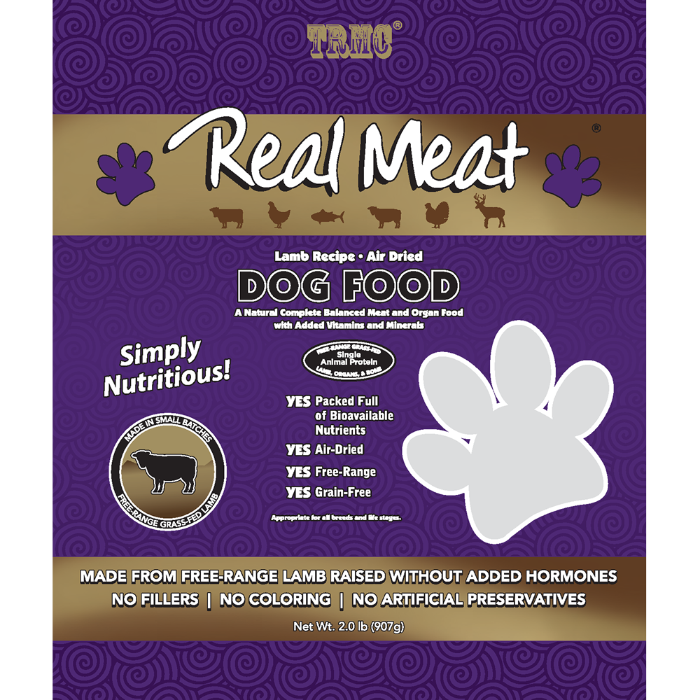 Real Meat Air Dried Lamb Dog Food 2lb