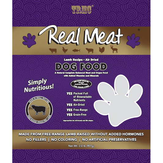 Real Meat Air Dried Lamb with Salmon Dog Food 2lb