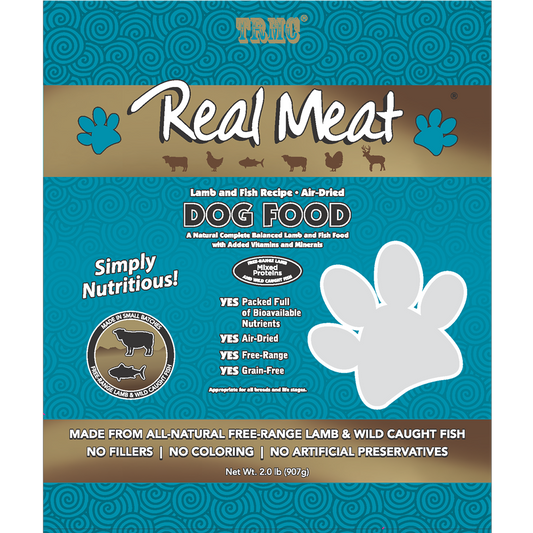 Real Meat Air Dried Lamb & Fish Dog Food 2lb
