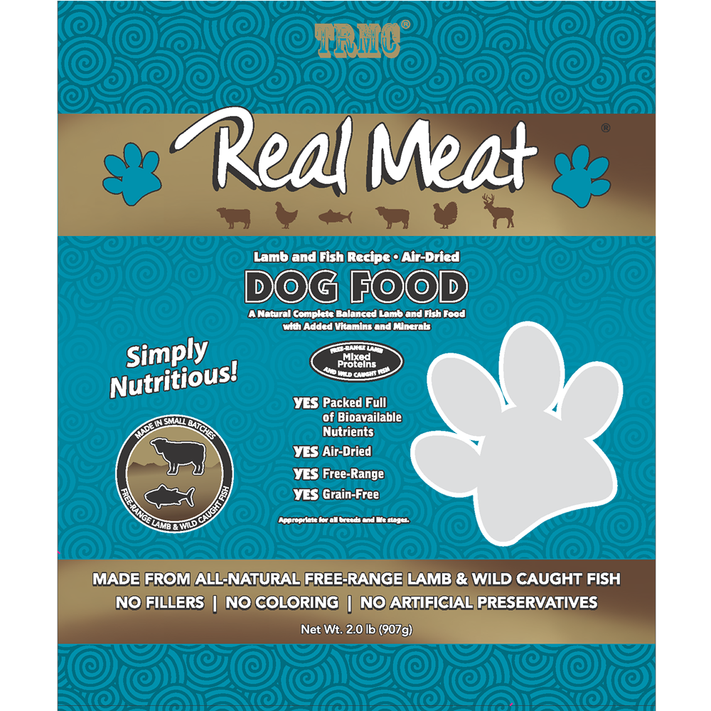 Real Meat Air Dried Lamb & Fish with Mussels Dog Food 2lb