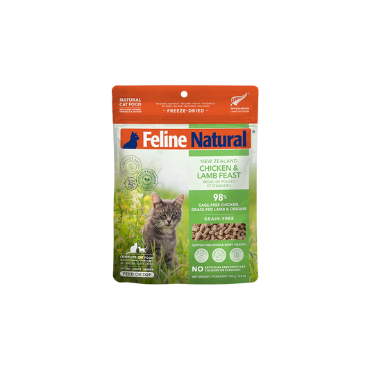 Feline Natural Chicken & Lamb Feast Freeze Dried Cat Food