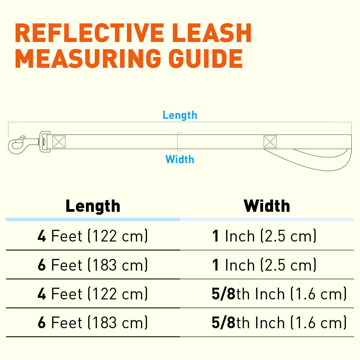 Reflective Nylon Dog Leash