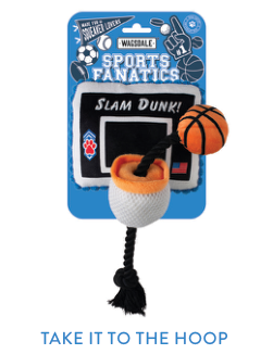 TAKE IT TO THE HOOP PLUSH DOG TOY Case of 4