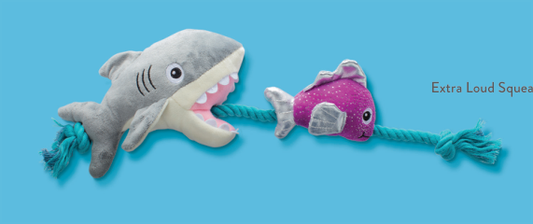 SHARK BAIT PLUSH DOG TOY Case of 4