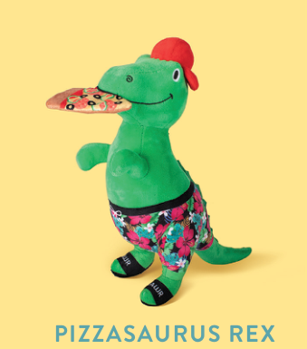 PIZZASAURUS REX PLUSH DOG TOY Case of 4