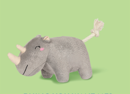 RHINO YOU WANT ME PLUSH DOG TOY Case of 4