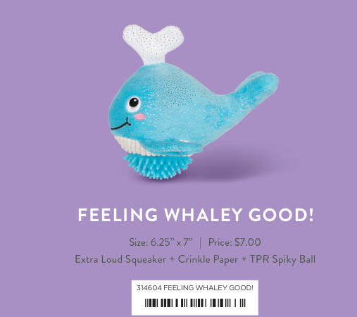 FEELING WHALEY GOOD PLUSH DOG TOY Case of 4