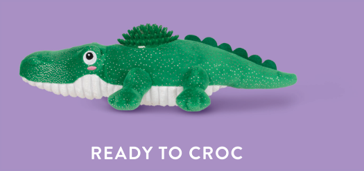 READY TO CROC PLUSH DOG TOY Case of 4
