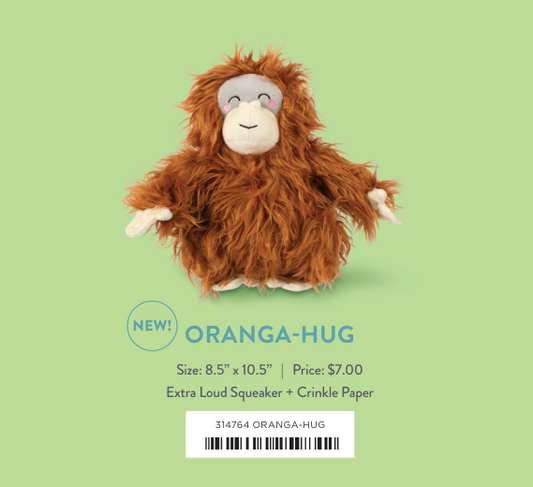 ORANGA HUG PLUSH DOG TOY Case of 4
