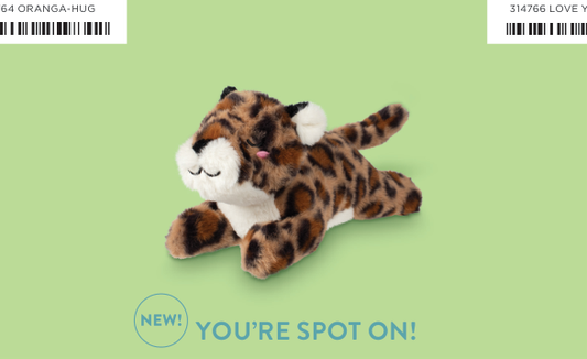 YOU'RE SPOT ON PLUSH DOG TOY Case of 4