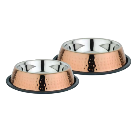 Copper Finished Bowls- Non-Skid