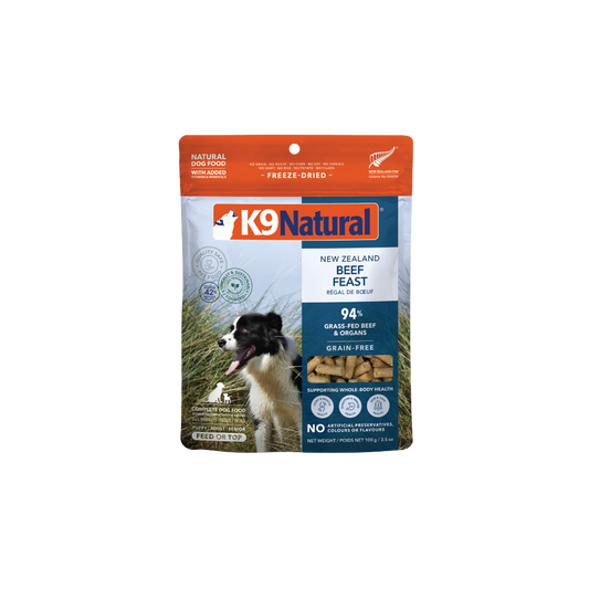 K9 Natural Beef Feast Freeze Dried Dog Food Large