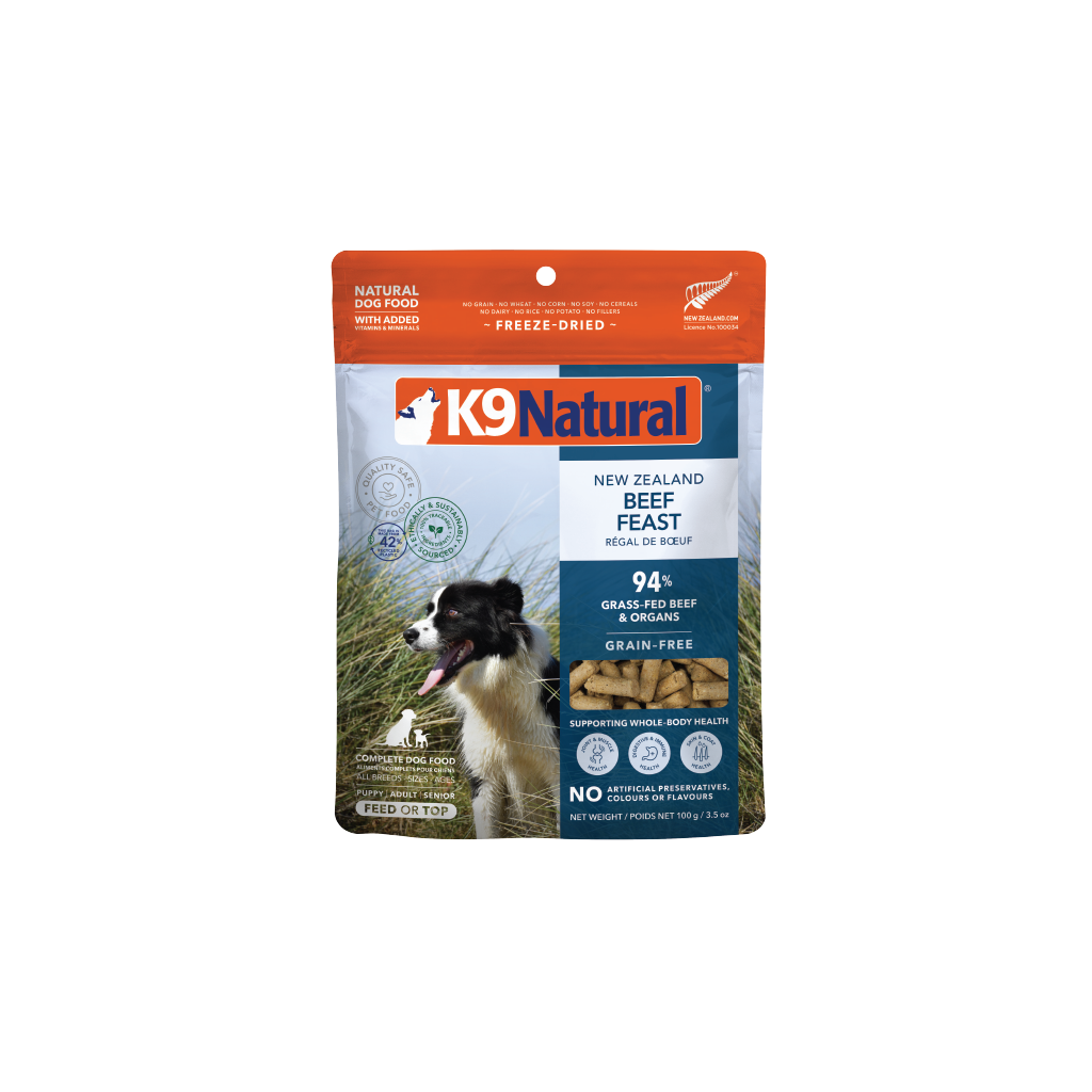K9 Natural Beef Feast Freeze Dried Dog Food
