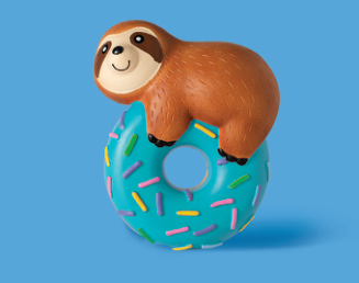 DONUT WORRY ABOUT A THING LATEX DOG TOY Case of 4