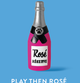 PLAY THEN ROSE LATEX DOG TOY Case of 4